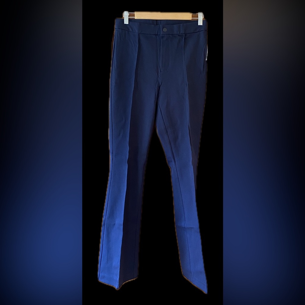 Navy Gap high-rise stretch pants